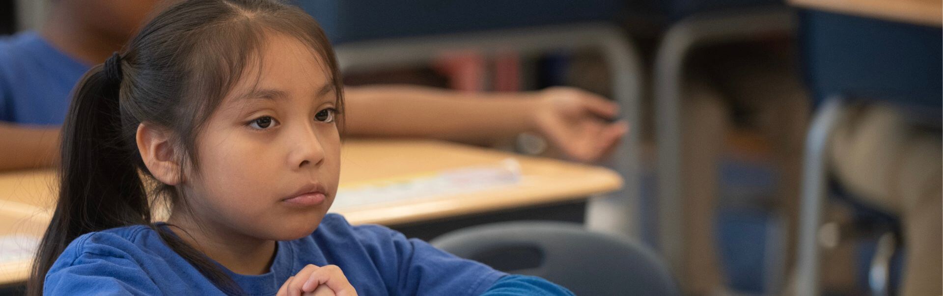 young student in classroom